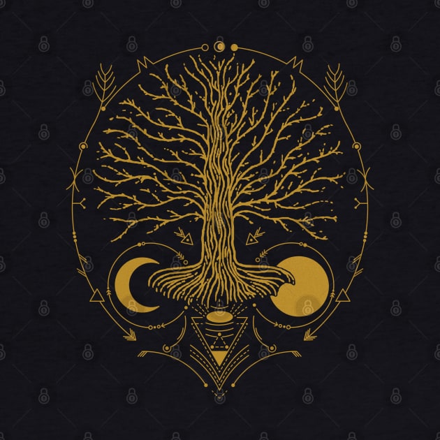 Yggdrasil - Tree of Life | Norse Pagan Symbol by CelestialStudio